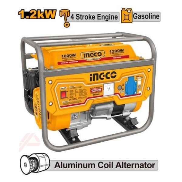 INGCO 1.2kw Gasoline Generator - GE15005
