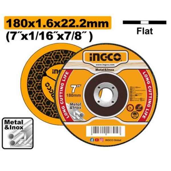 INGCO 7" Abrasive metal cutting disc - MCD161801