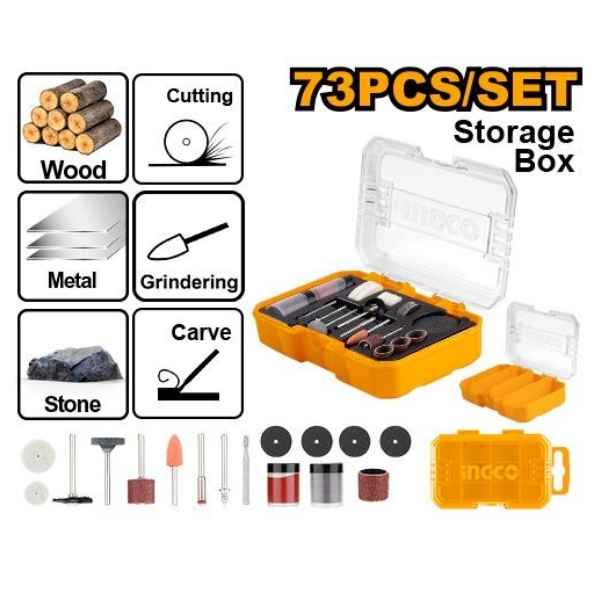 INGCO General use set for mini drill - AKMG7072