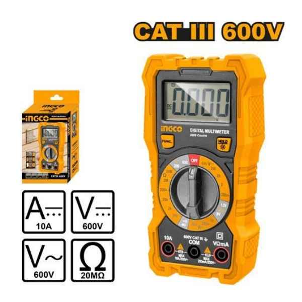 INGCO 600V Digital multimeter - DM200