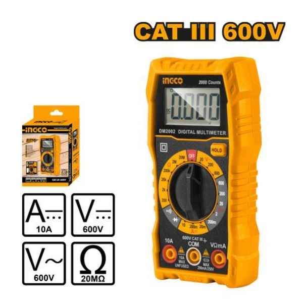 INGCO 600V Digital multimeter - DM2002