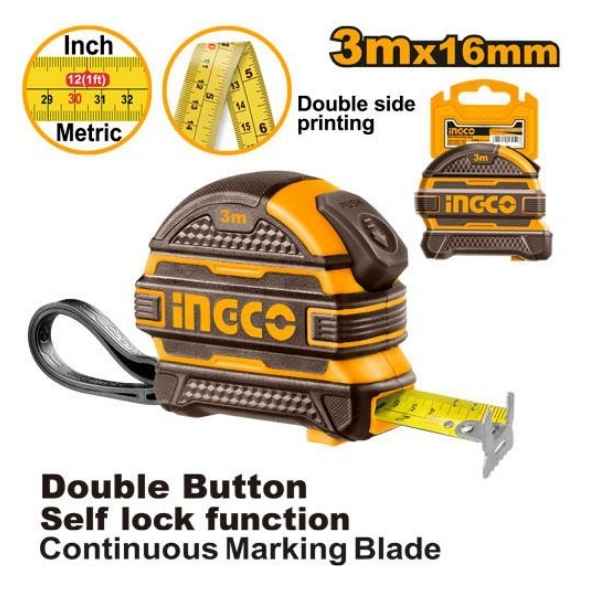INGCO 3m Steel measuring tape - HSMT08316