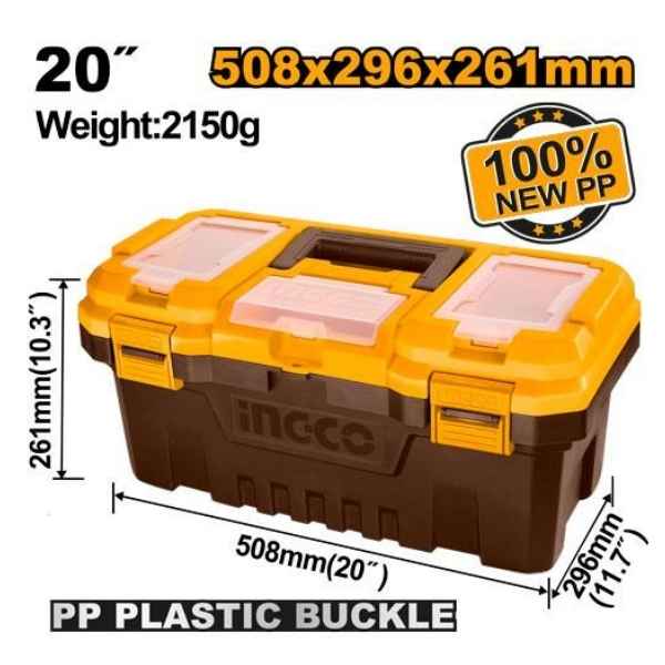 INGCO 20" Plastic tool box - PBX2001