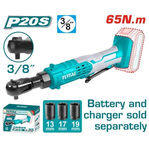 TOTAL 65Nm Lithium-Ion Drive Ratchet - TDRLI2060151