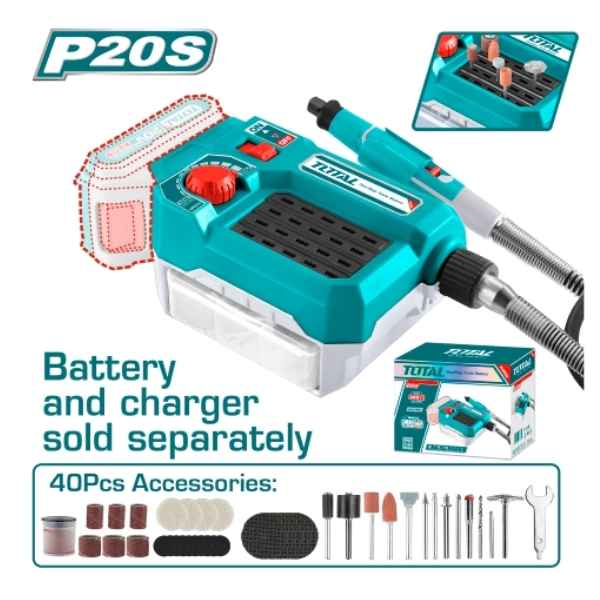 TOTAL Cordless Grinder - TMGLI2001