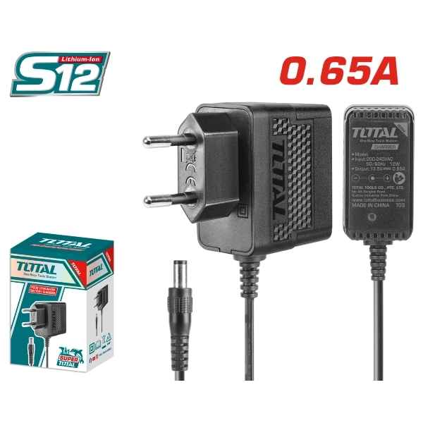 TOTAL 12V Cordless Drill Machine Charger - TCLI12071
