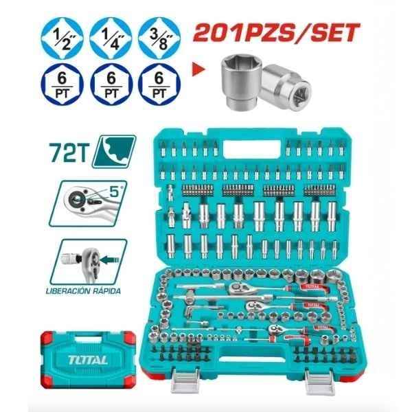TOTAL 201 Pcs Socket Set - THTS082016