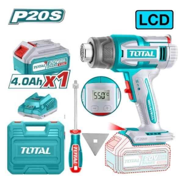 TOTAL Cordless Heat Gun - TBI20035