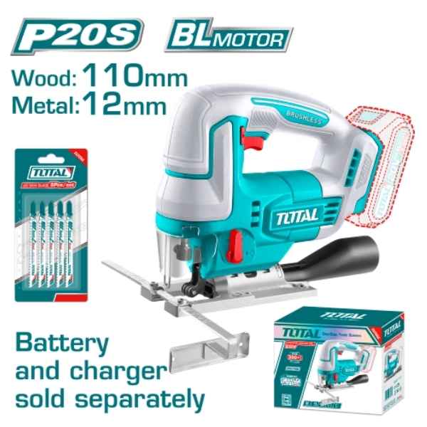 TOTAL Cordless Jig Saw - TJSLI1008