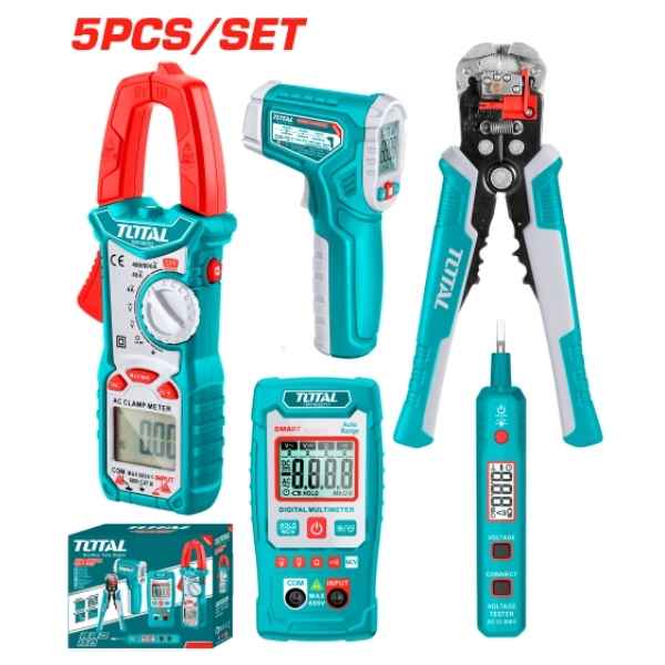 TOTAL 5 Pcs Electrical Test Combo Kit  - TOS23026
