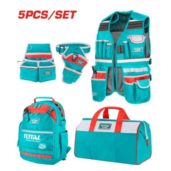 TOTAL 5Pcs Tools Bag Set - TOS23090