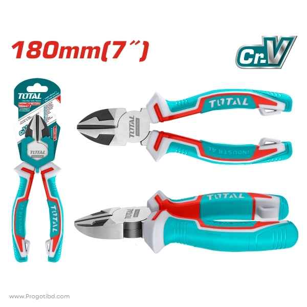 TOTAL 7" Diagonal Cutting pliers - THT230706