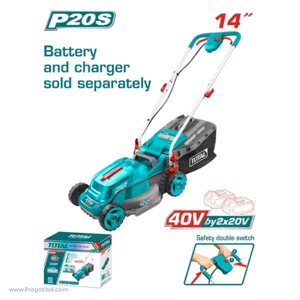 TOTAL 14" Lithium-Ion Lawn Mower - TLMLI2014