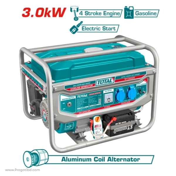 TOTAL 3.0kW Gasoline Generator - TP130005-1