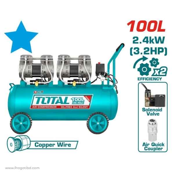 TOTAL 100L  Air Compressor - TCS2241008