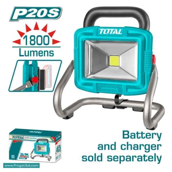 TOTAL Lithium-Ion Portable Lamp (No B&C) - TWLI2025