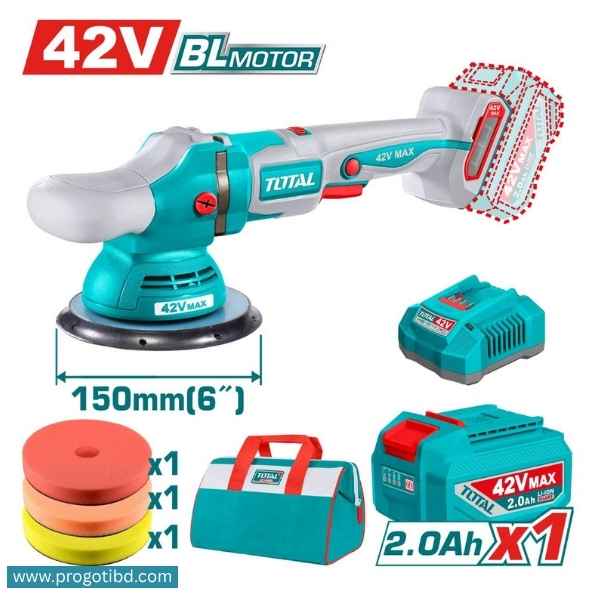 TOTAL Lithium-Ion Angle Polisher (With B&C) - TAPLI42151